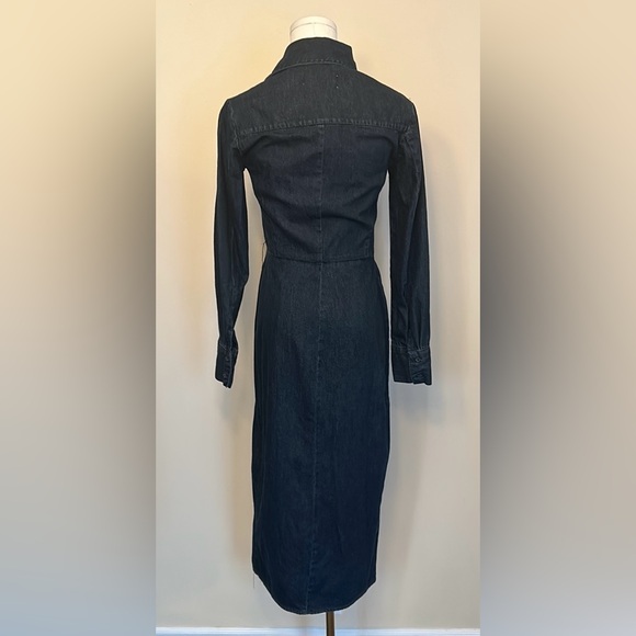 ZARA Zip Up The Minimal Denim Dress size small - Picture 8 of 11